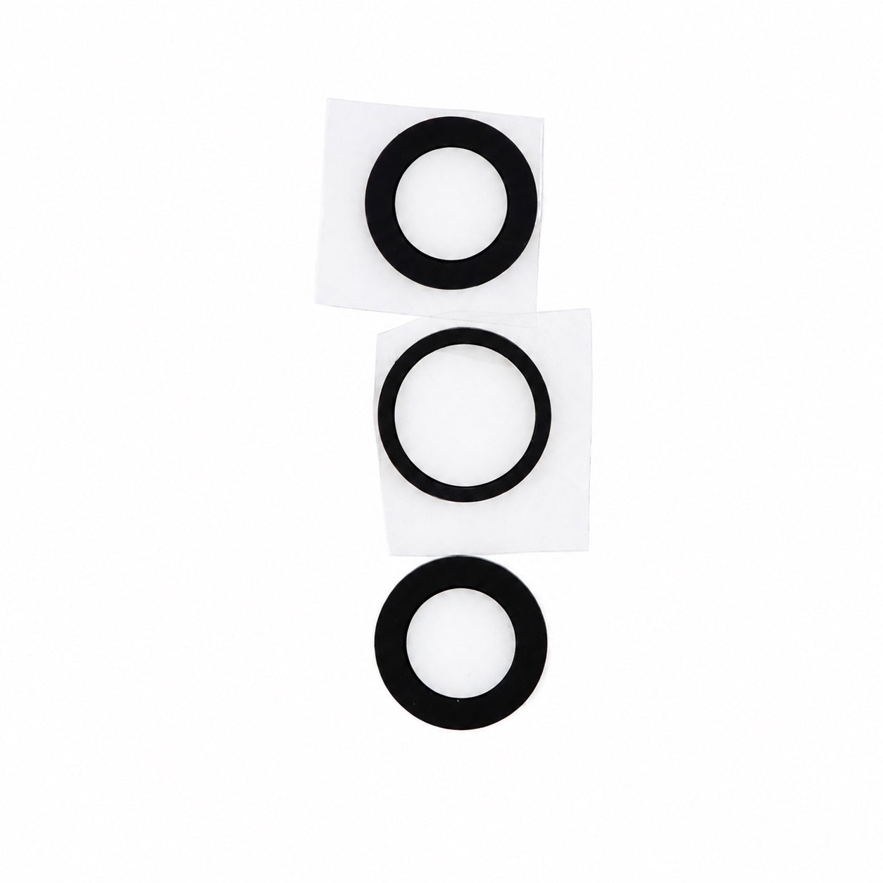 APPL-17PRO17PMAX-BACKLENS-ADH-3PC - Back Camera Lens With Adhesive For iPhone 17 Pro / 17 Pro Max (3 Piece Set)