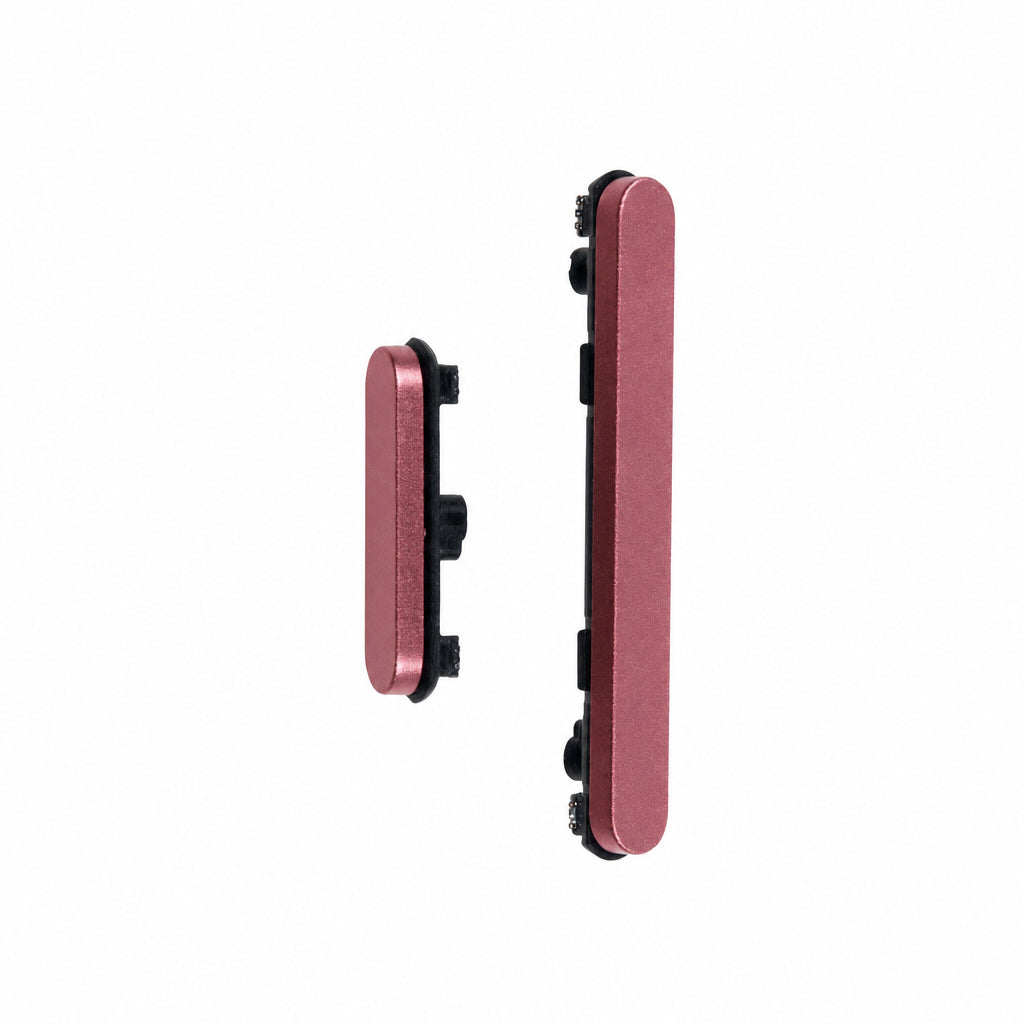GOOG-PIX9-SIDE-BTN-PEONY - Physical Side Volume / Power Buttons For Google Pixel 9 - Peony/Pink