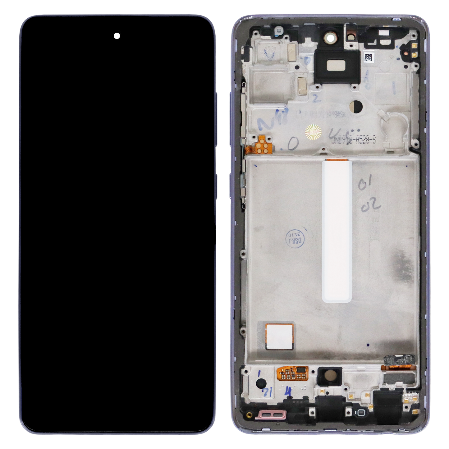 Samsung Galaxy A52 (SM-A525/SM-A526) / A52S (SM-A528) OLED Display (Refurbished) With Frame (Violet)