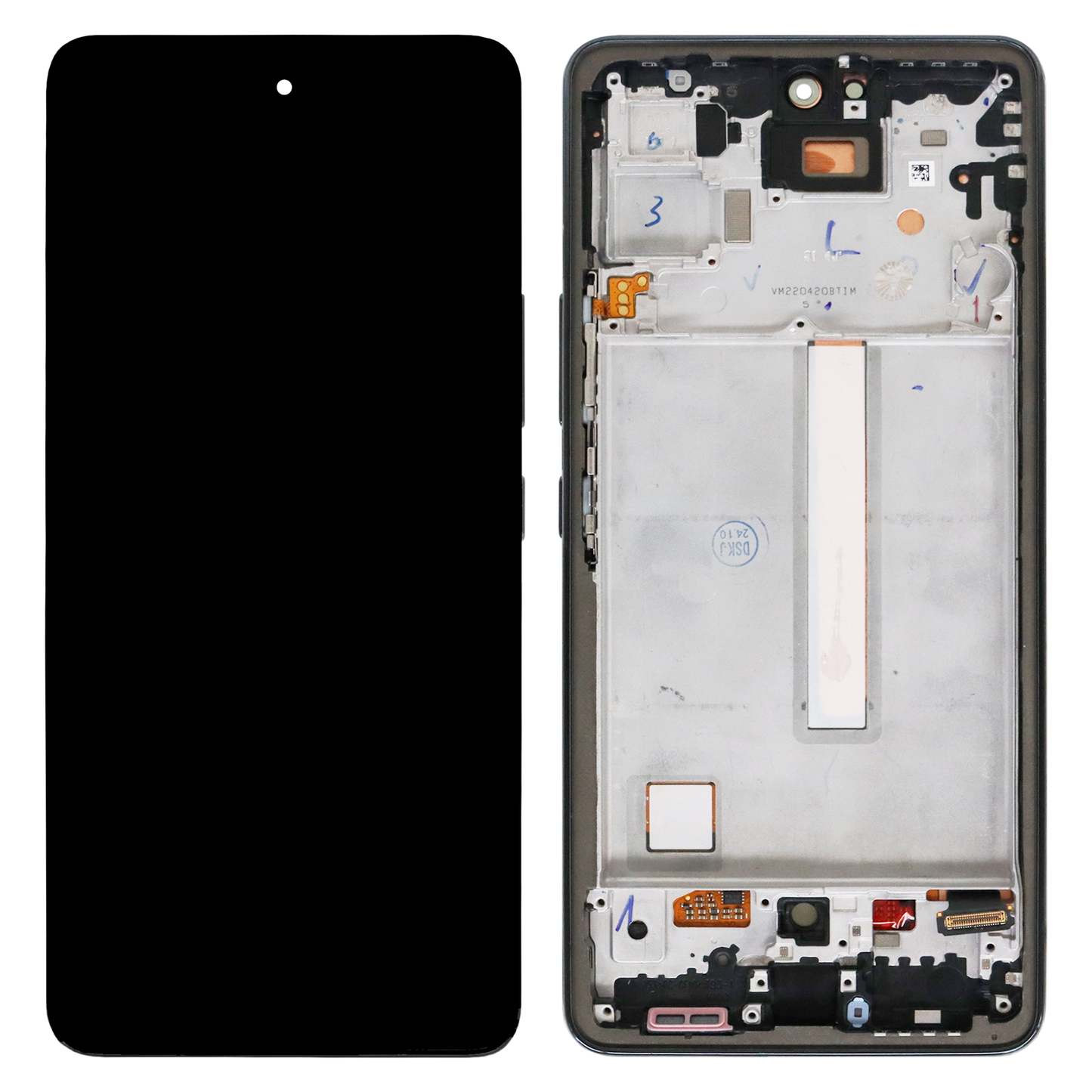 Samsung Galaxy A53 5G (SM-A536) OLED Display (Refurbished) With Frame (Black)