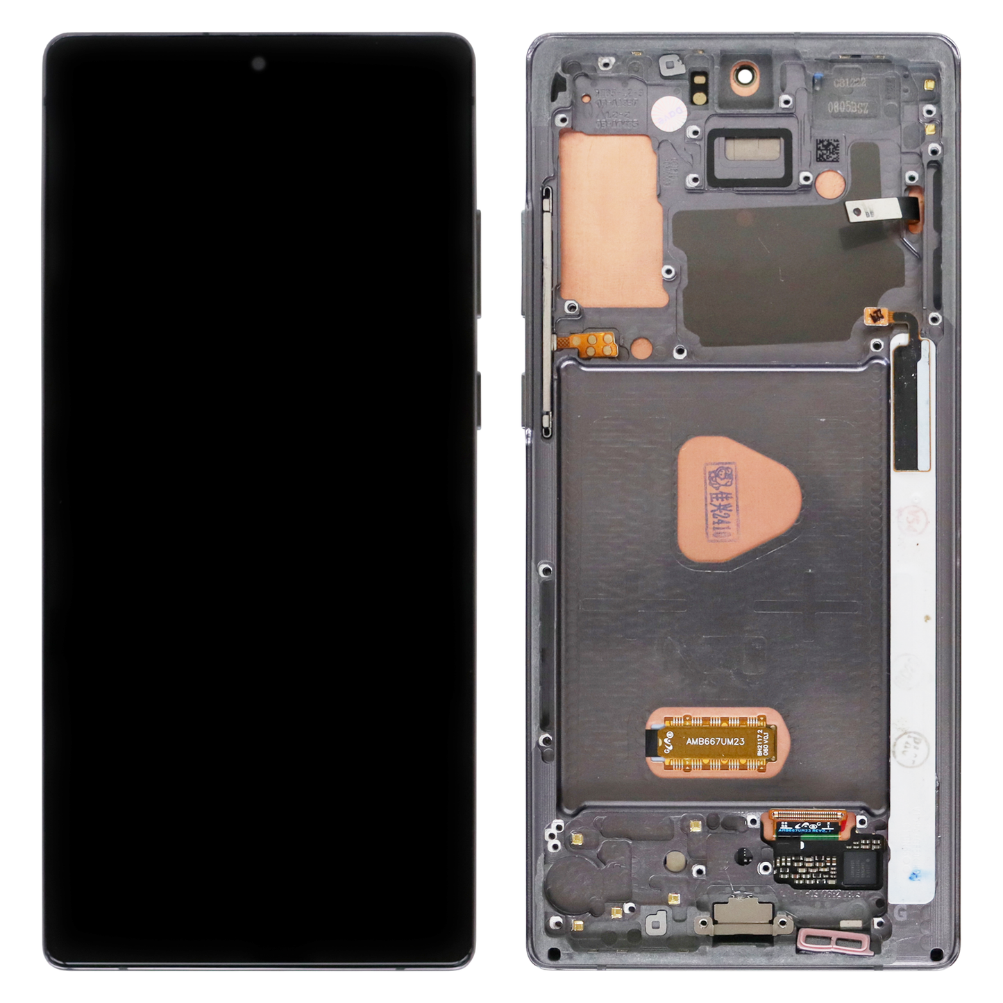 Samsung Galaxy Note 20 (SM-N980F, SM-N980F/DS) OLED Display with Grey Frame (Refurbished)