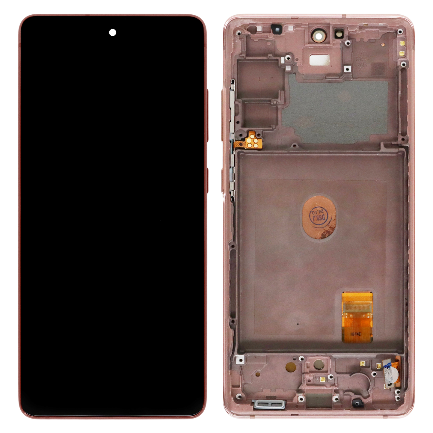 Samsung Galaxy S20 FE (SM-G780F, SM-G780F/DS) OLED Display with Orange Frame (Refurbished)