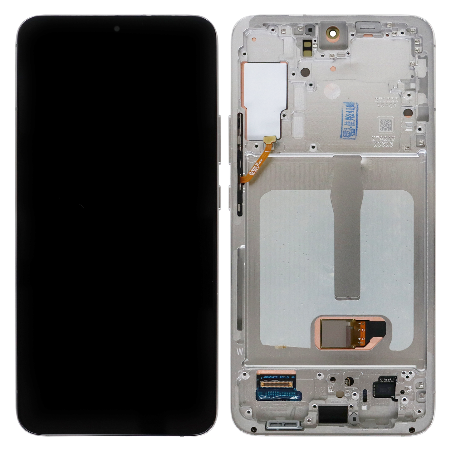 Samsung Galaxy S22 Plus (SM-S906B, SM-S906B/DS) OLED Display with White Frame (Refurbished)