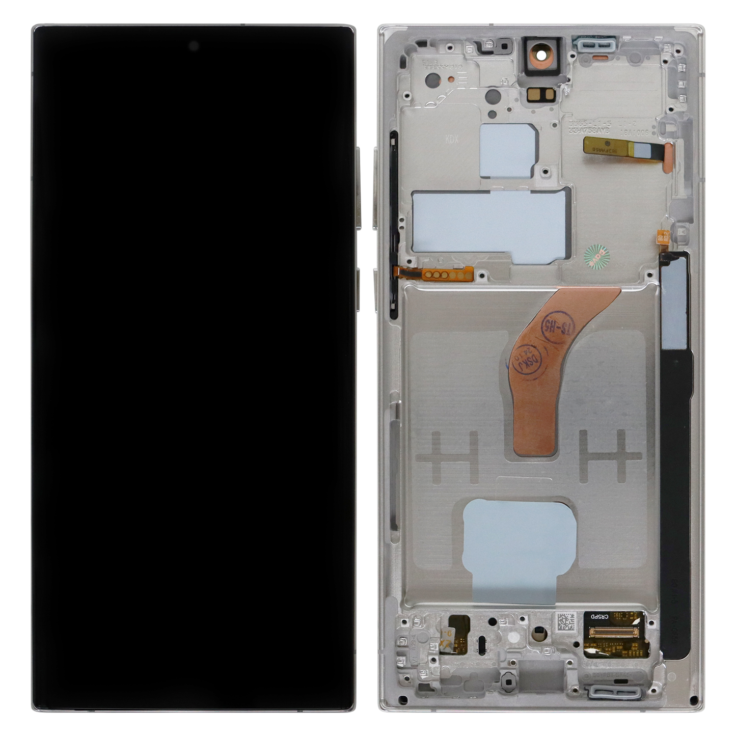 Samsung Galaxy S22 Ultra S908 OLED Display (Big Size) With Frame (White)