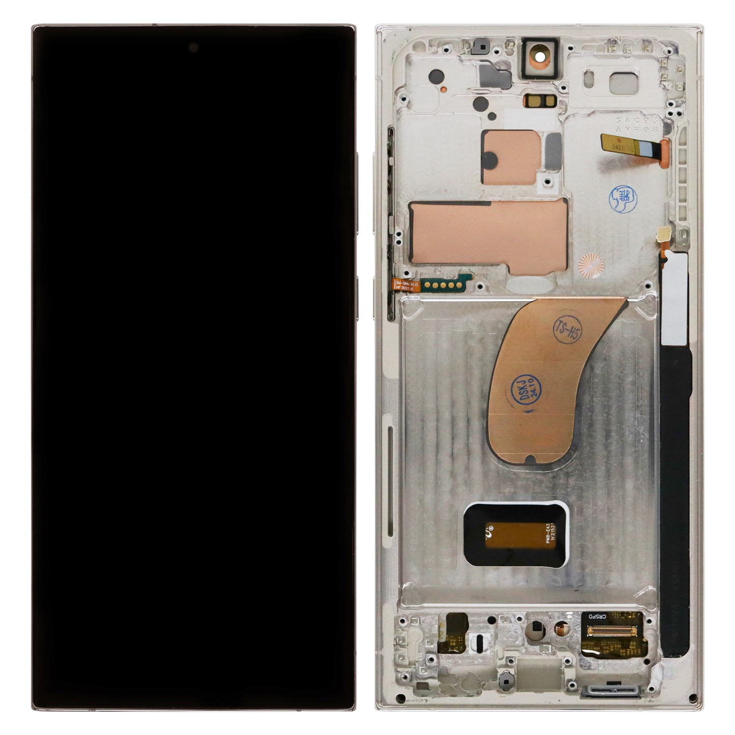 Samsung Galaxy S23 Ultra S918 OLED Display (Small Size) With Frame (White)