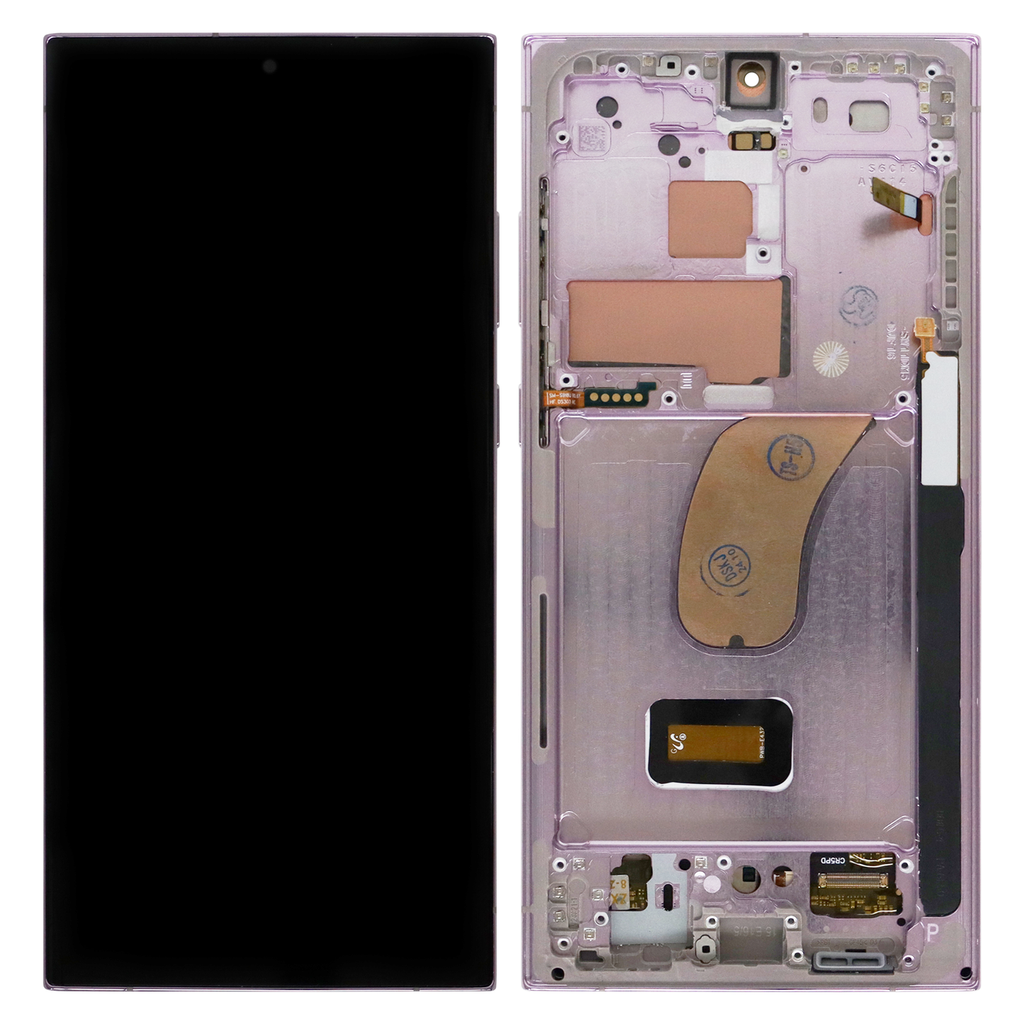 Samsung Galaxy S23 Ultra SM-S918 OLED Display (Small Size) With Frame (Lavender)