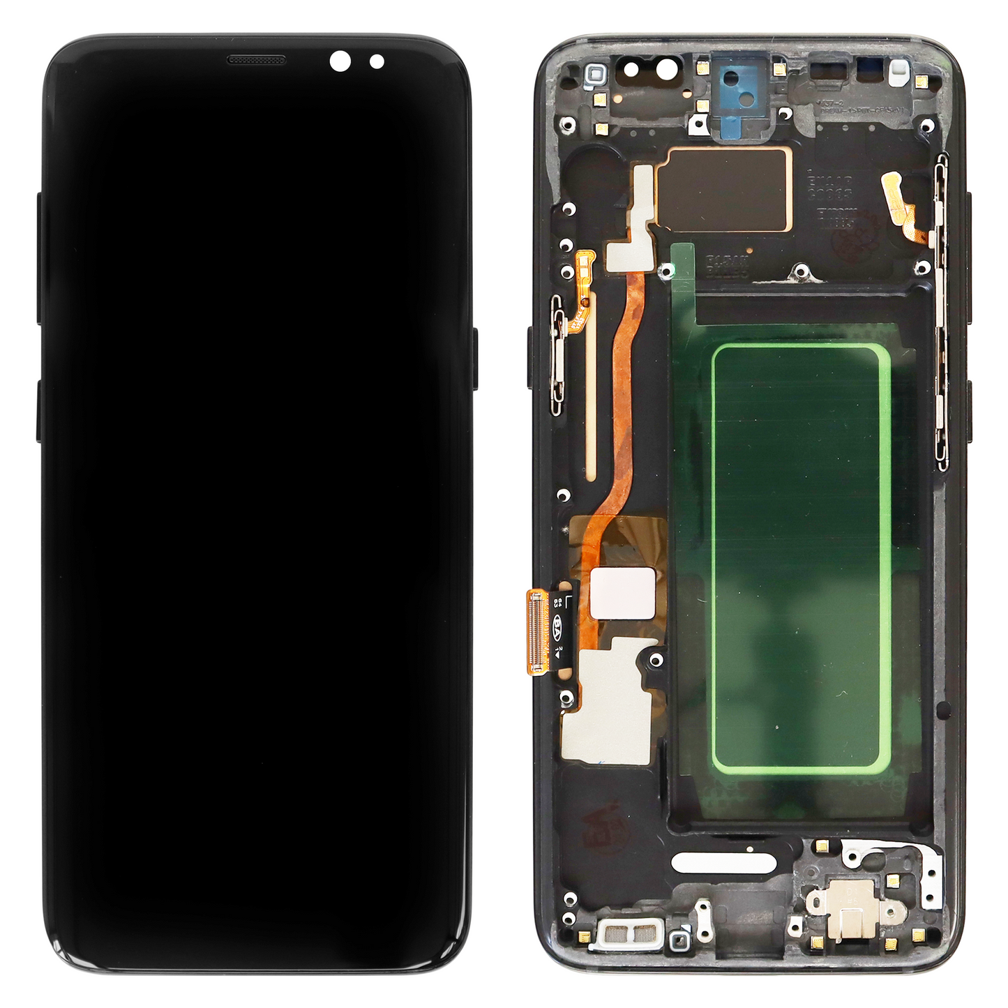 Samsung Galaxy S8 (SM-G950F, SM-G950U) OLED Display With Frame (Black)