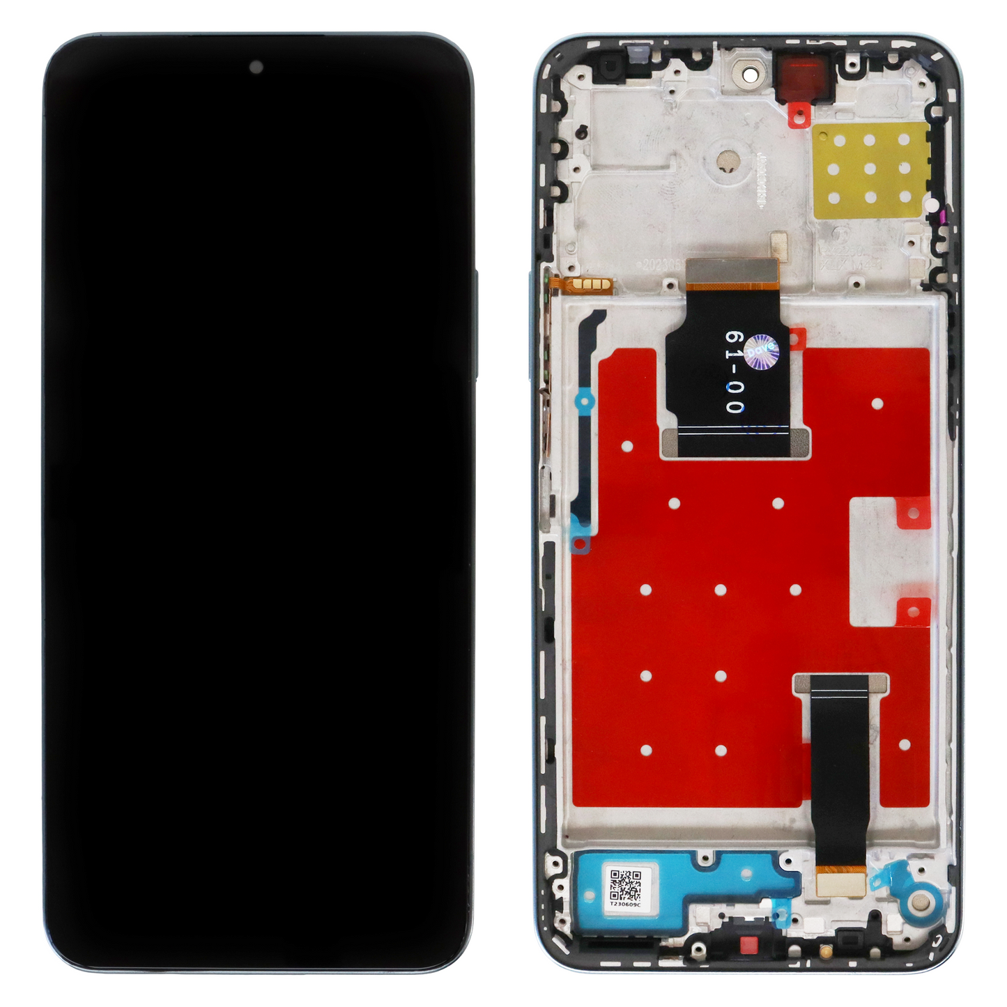 Honor 90 Lite (CRT-NX1) LCD Display With Frame (Silver)