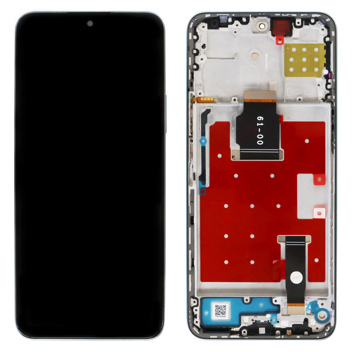 Honor X8A (CRT-LX1) LCD Display With Frame (Silver)