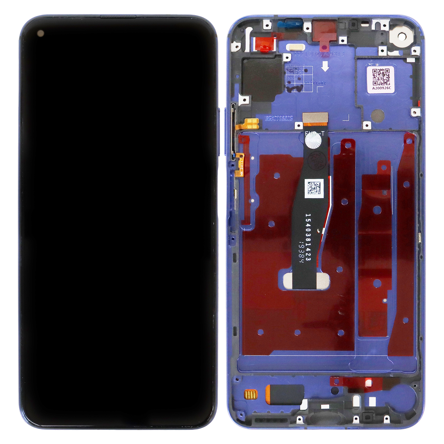 Huawei Nova 5T (YAL-L21, YAL-L61) LCD Display With Frame (Blue)