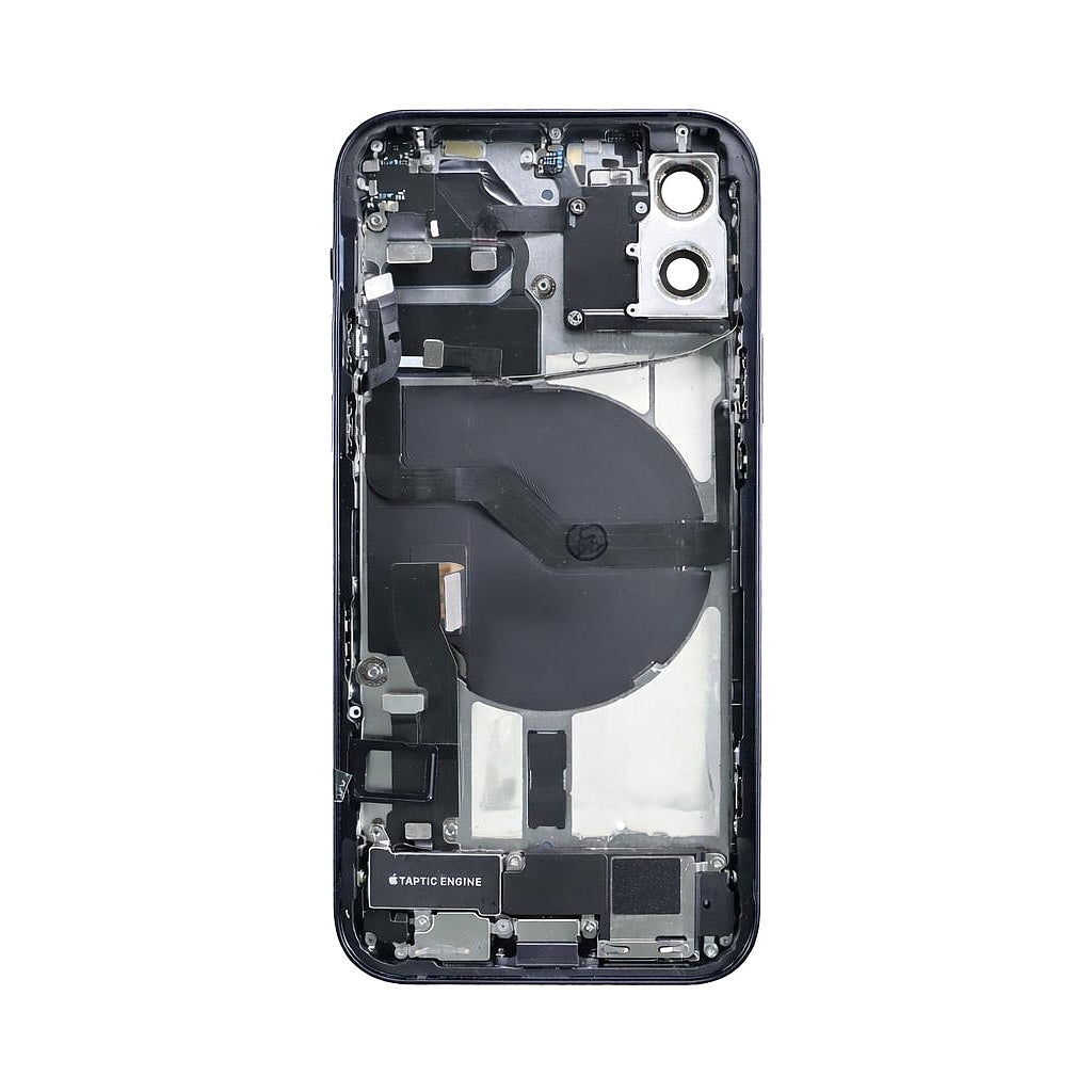 iPhone 12 Back Housing With Small Parts - Black (Genuine Pulled Grade A/B)