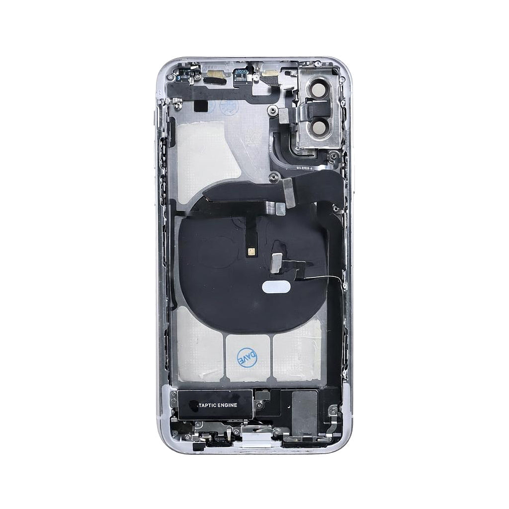 iPhone XS Back Housing With Small Parts - Silver (Genuine Pulled Grade A/B)