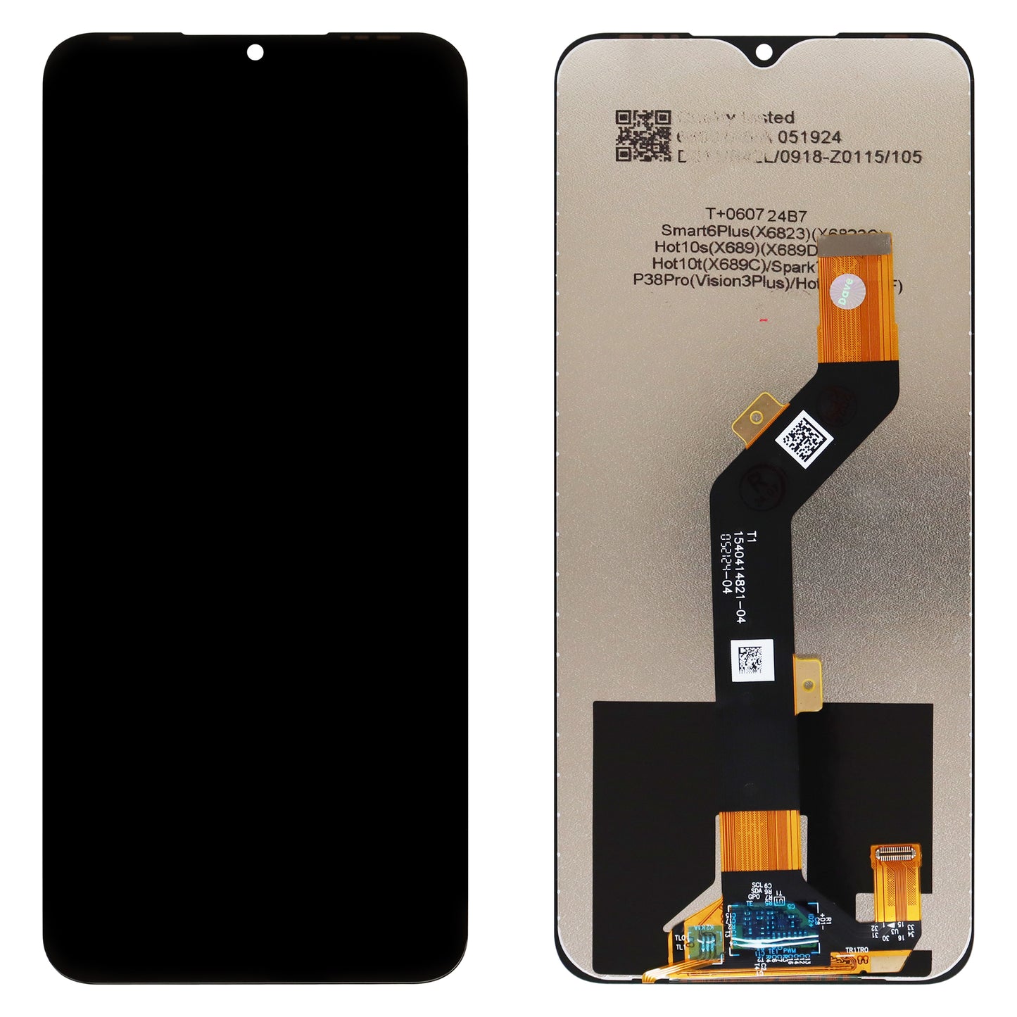 Infinix Hot 10T X689C Replacement LCD Touch Screen Display Digitizer Assembly