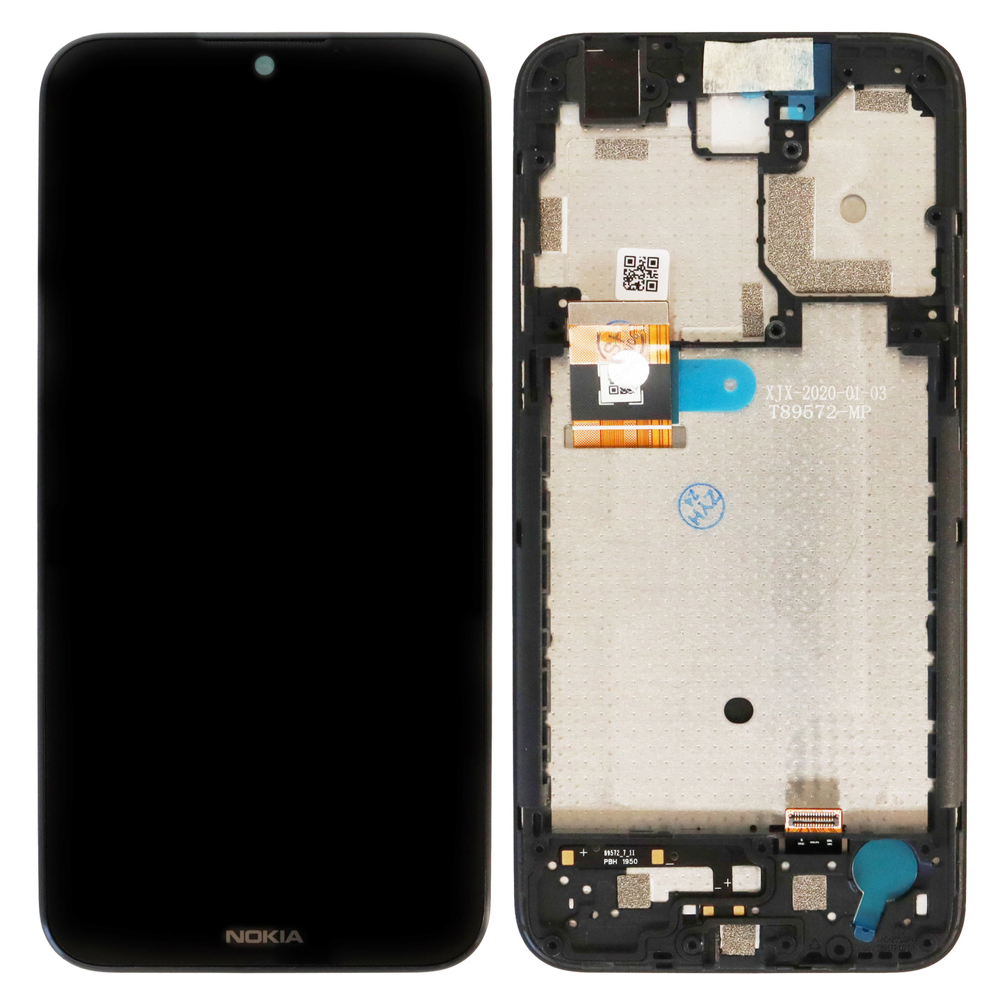 Nokia 1.3 (TA-1205, TA-1207, TA-1216) LCD Display With Frame