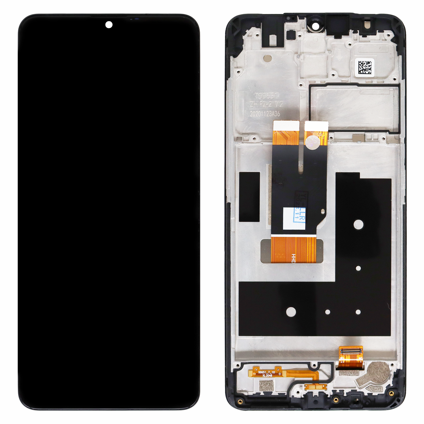 Nokia 2.4 (TA-1270, TA-1274, TA-1277) LCD Display With Frame