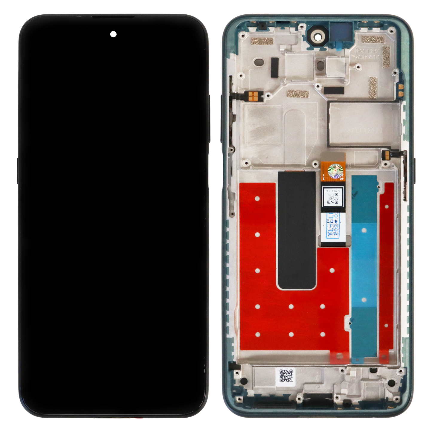 Nokia X10 (TA-1332, TA-1350) LCD Display With Frame (Green)