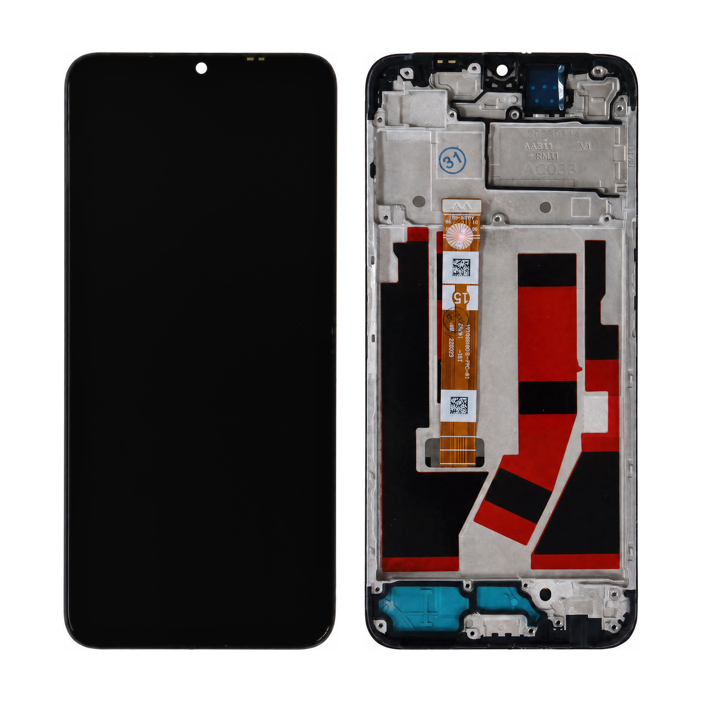 Oppo A77 4G (CPH2385) LCD Display With Frame replacement screen