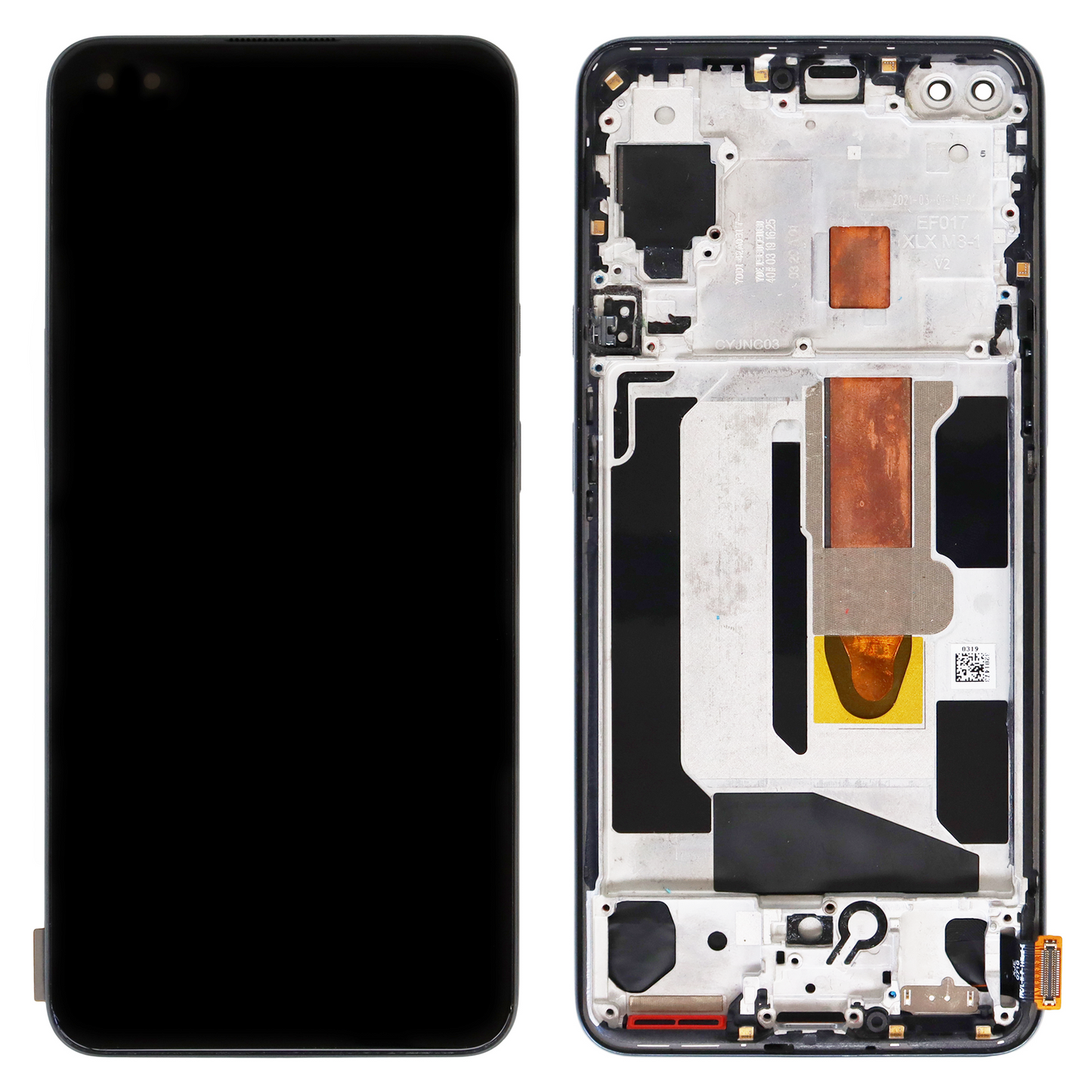 OnePlus Nord (AC2001, AC2003) Incell LCD Display With Frame (Black)