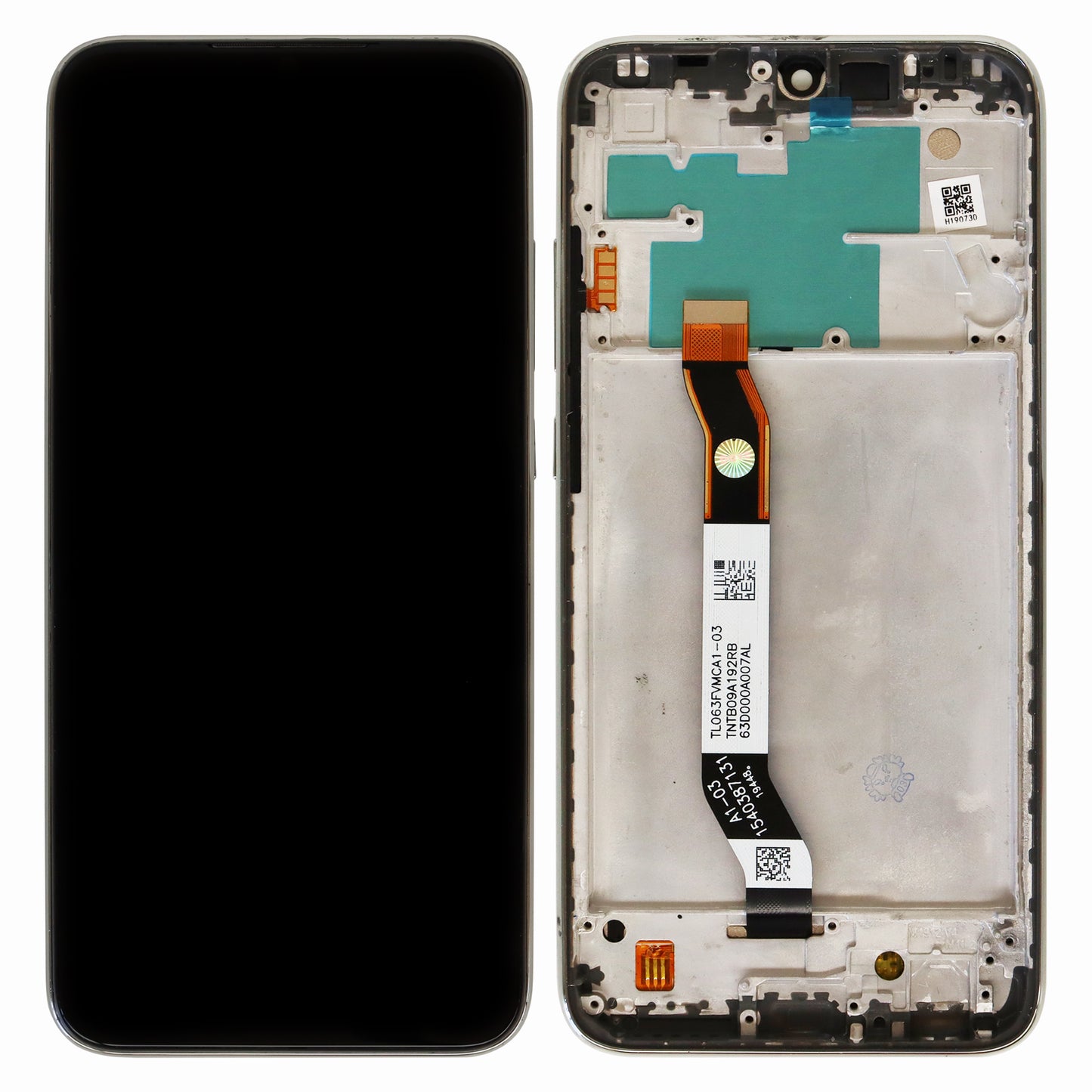 Xiaomi Redmi Note 8 (M1908C3JG, M1908C3JH) LCD Display With Frame (White)