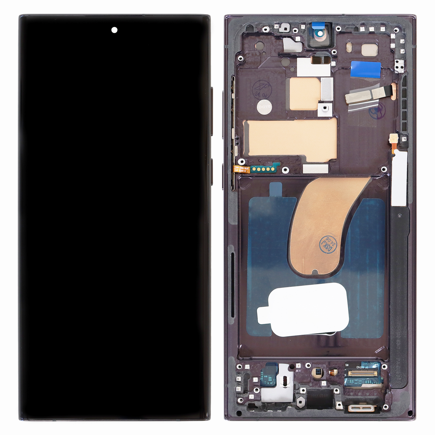 Samsung Galaxy S23 Ultra S918 OLED Display (Small Size) With Frame (Black)