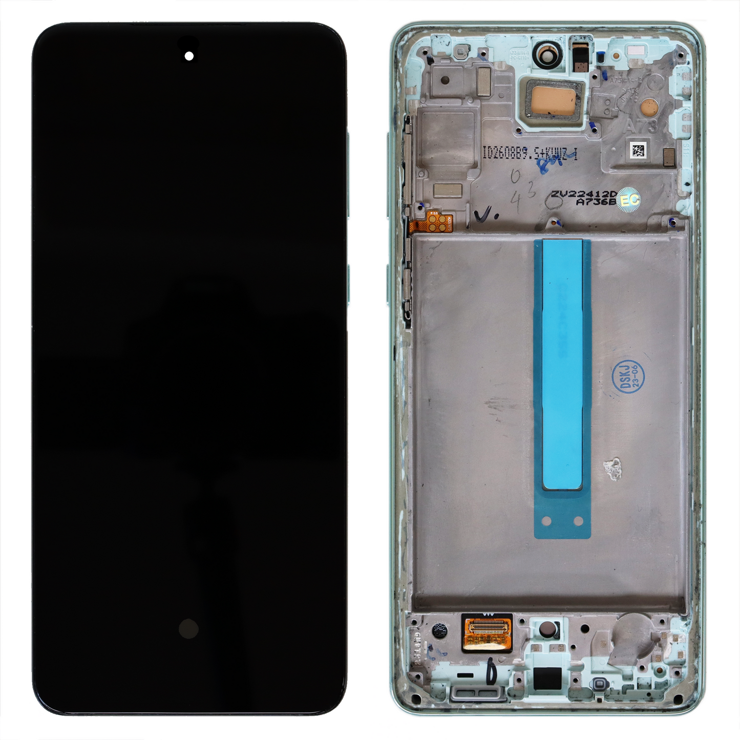 Samsung Galaxy A73 OLED Display With Frame (Mint/Green)