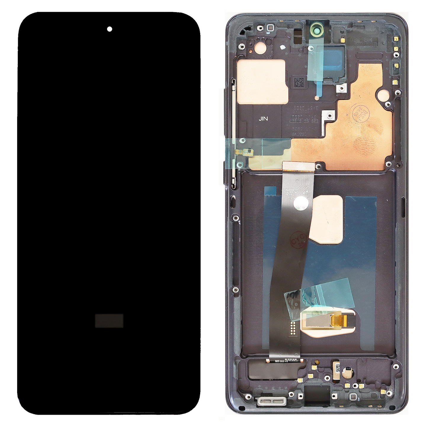 Samsung Galaxy S20 Ultra G988 OLED Display With Frame (Cosmic Black)