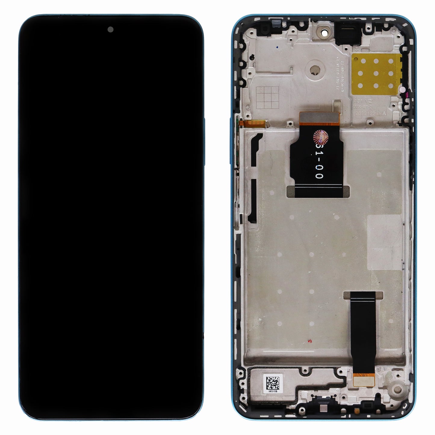 Honor X8A (CRT-LX1) LCD Display With Frame (Blue)