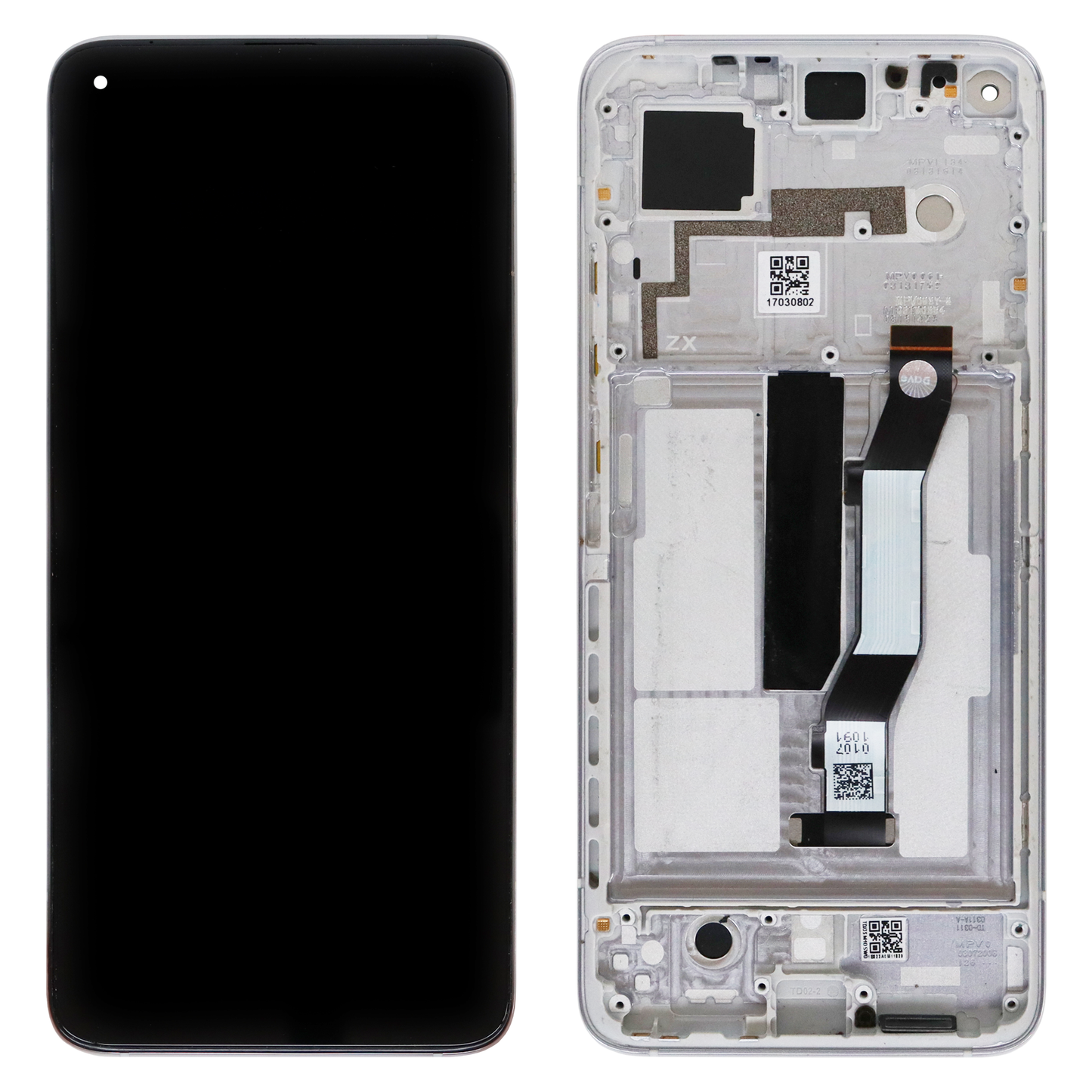 Xiaomi Mi 10T / Mi 10T Pro LCD Display - With Frame (Silver)