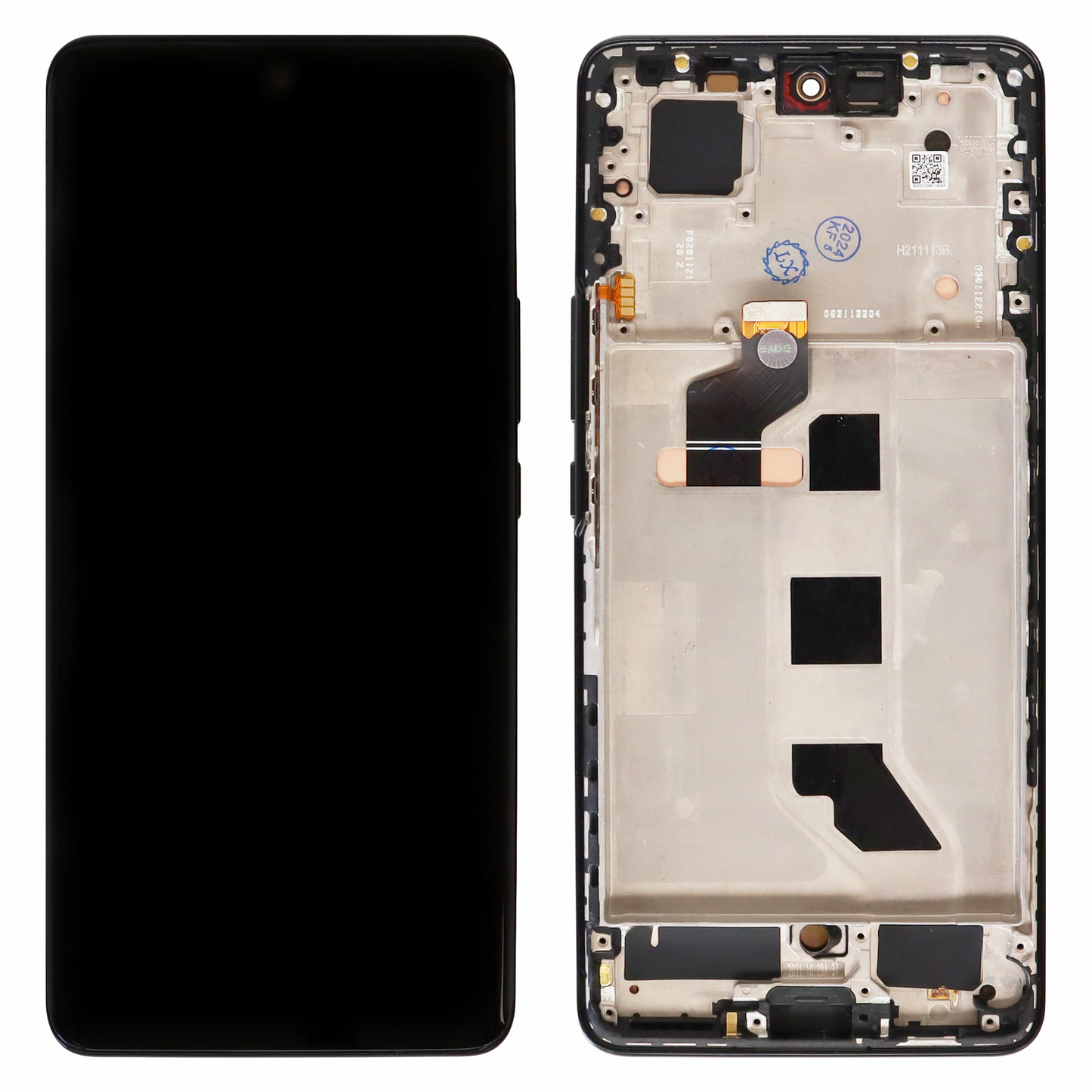 Honor 50 (NTH-AN00, NTH-NX9) OLED Display With Frame (Black)