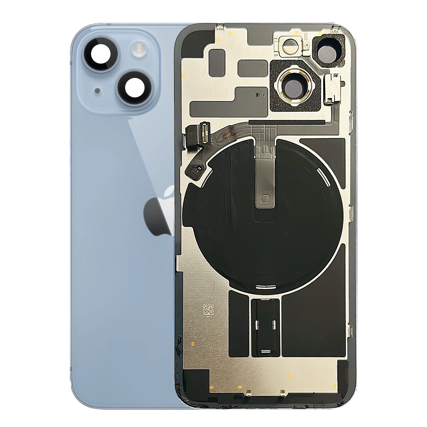 iPhone 14 Back Glass with Small Parts - Blue (Genuine Pulled)