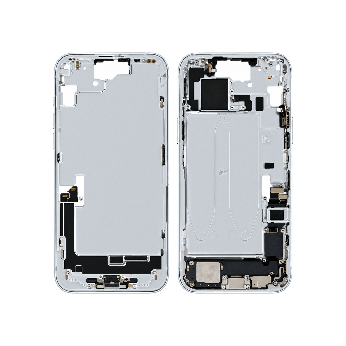 Mid-Frame Housing With Charging Port for Apple iPhone 15 Plus (Genuine Pulled Grade A/B) - Blue