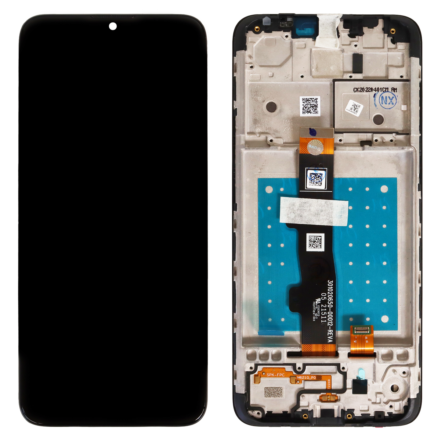 Motorola Moto E7 (XT2095-1, XT2095-3, XT2095-4) LCD Display - With Frame
