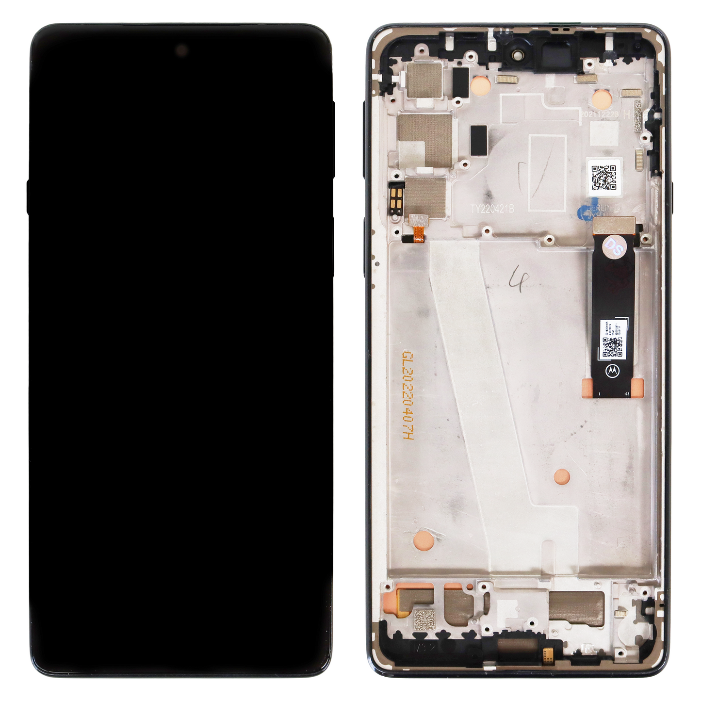 Motorola Moto Edge 20 (XT2143-1) OLED Display With Frame (Grey)