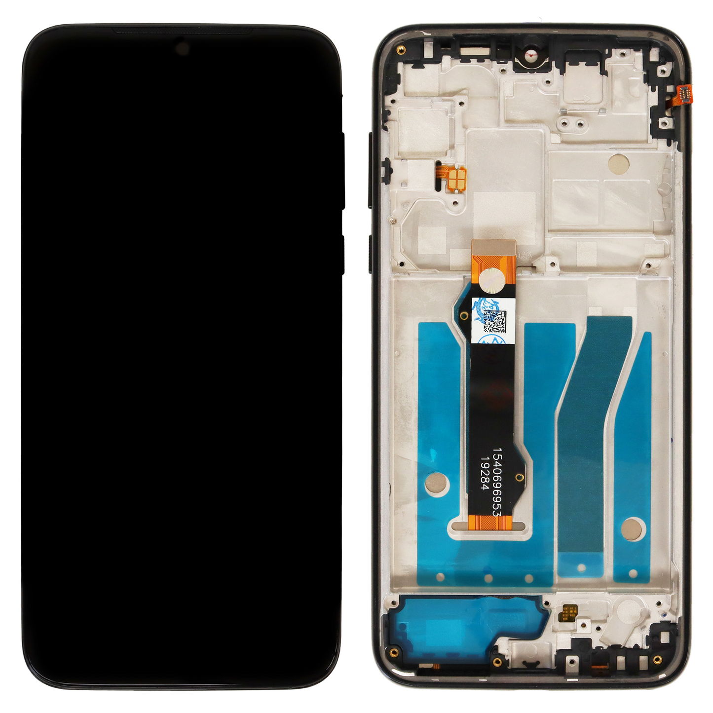 Motorola Moto G8 Plus (XT2019-1, XT2019-2, XT2019-3) LCD Display - With Frame (Black)