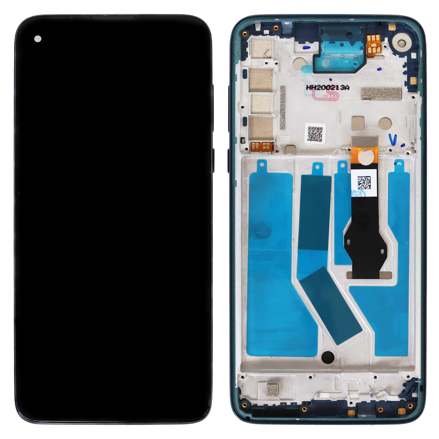 Motorola Moto G8 Power (XT2041-1, XT2041-3, XT2041-4) LCD Display With Frame (Blue)