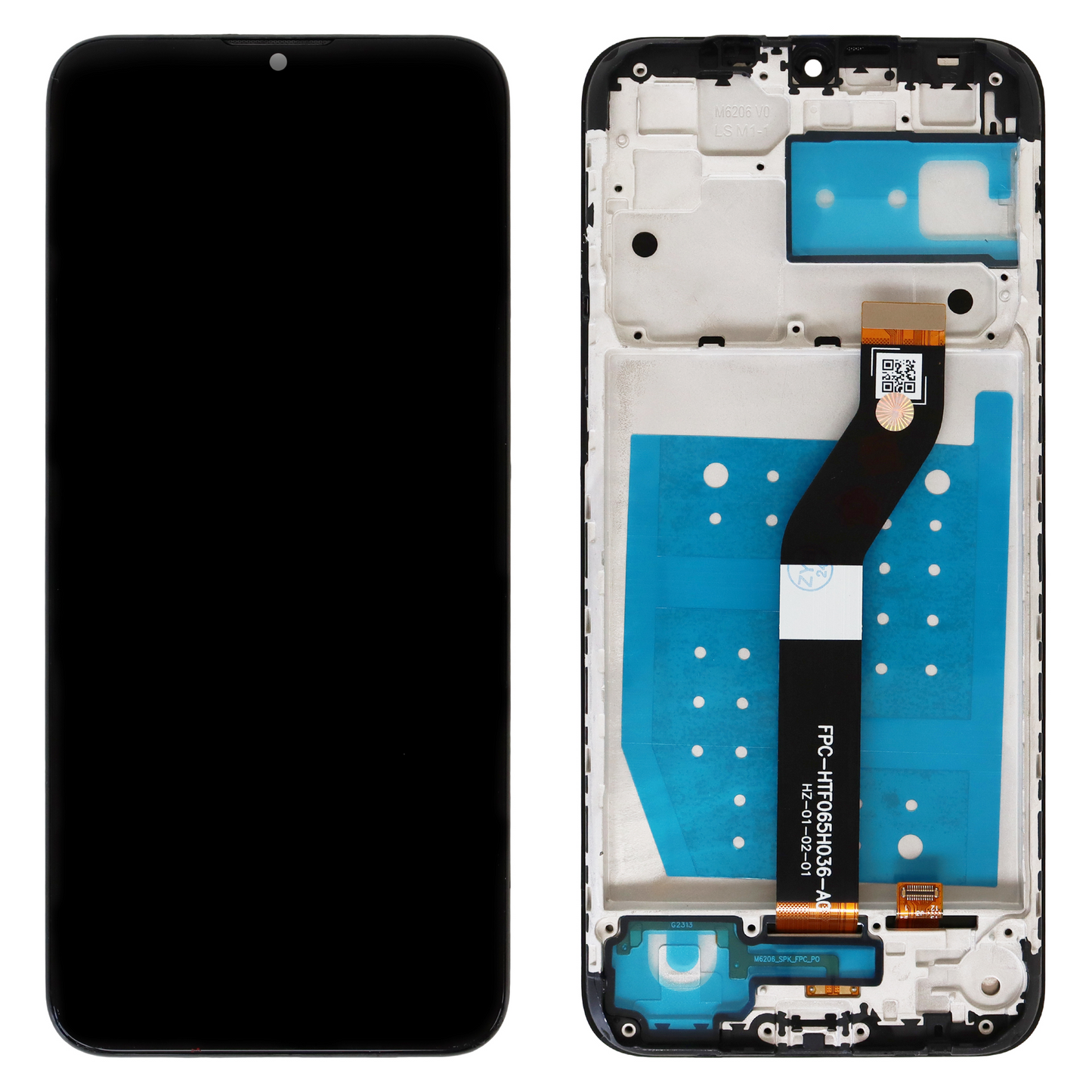 Motorola Moto G8 Power Lite (XT2055-1, XT2055-2, XT2055-3) LCD Display - With Frame