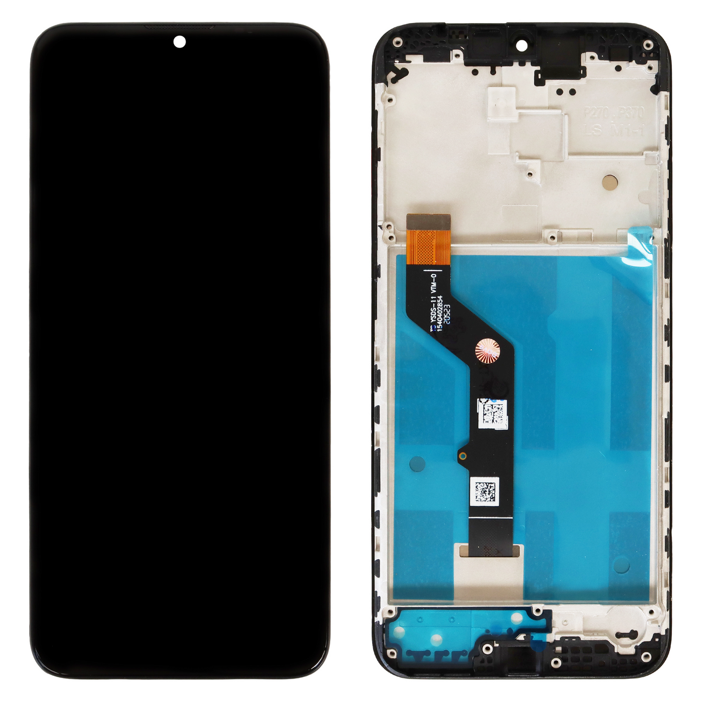 Motorola Moto G9 Play (XT2083-1, XT2083-3, XT2083-4) LCD Display - With Frame