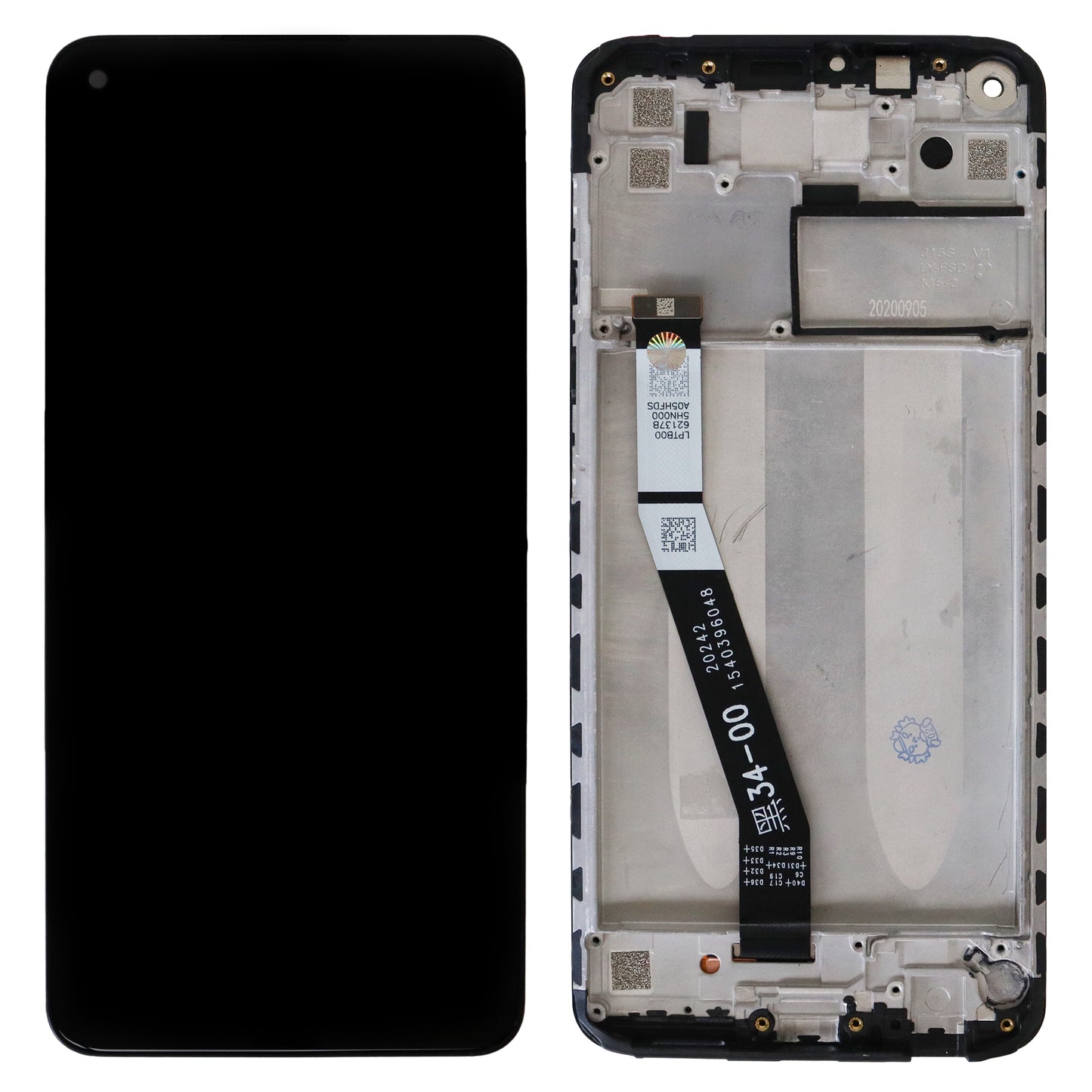 Xiaomi Redmi Note 9 4G (M2010J19SC) LCD Display With Frame