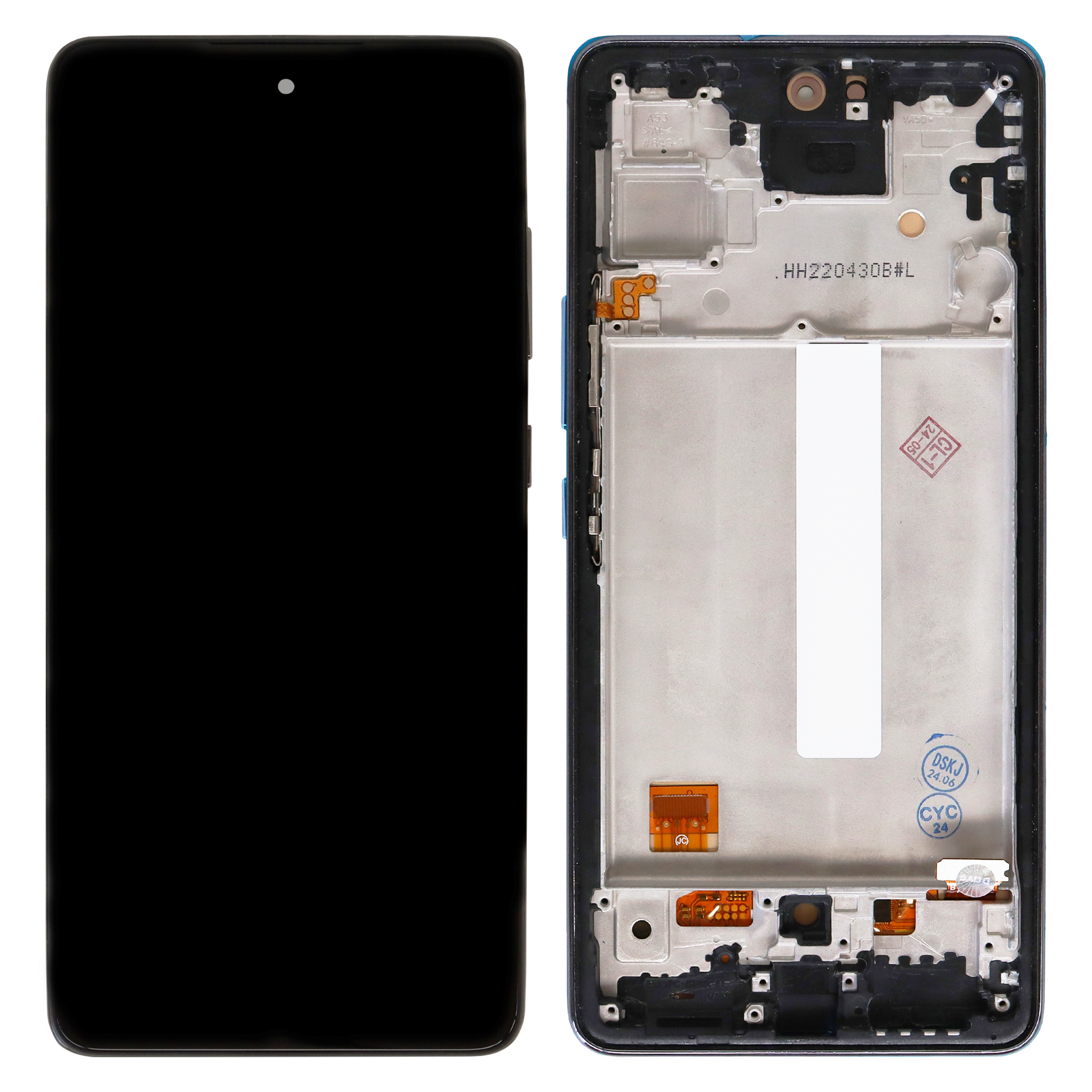 Samsung Galaxy A53 (SM-A536B, SM-A536E, SM-A536U) OLED Display with Frame (Black)