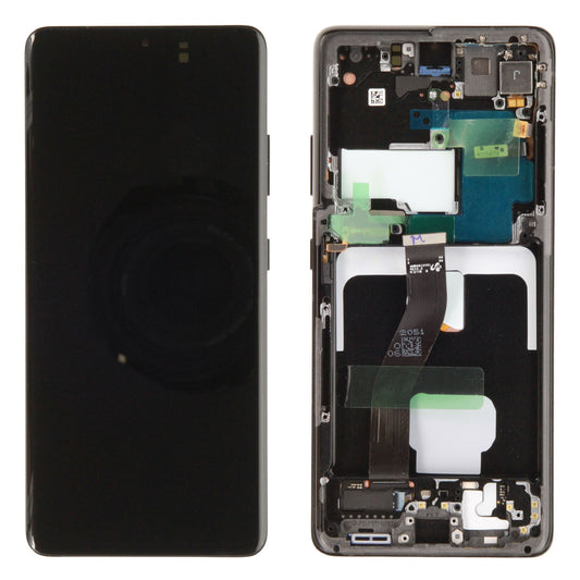 Samsung Galaxy S21 Ultra (G998) OLED Display - Phantom Black (Genuine Service Pack) Assembled
