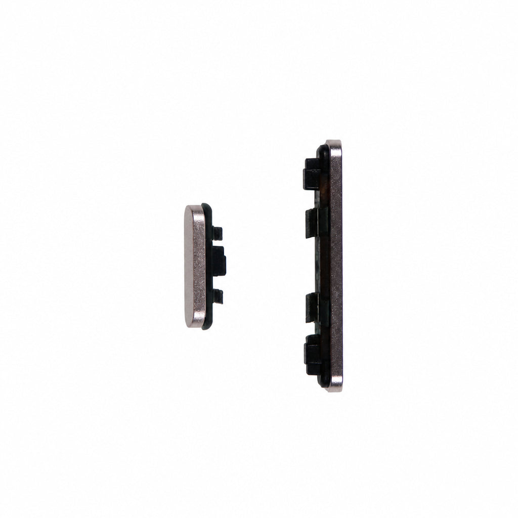 GOOG-PIX8A-SIDE-BTN-PORCELAIN - Physical Side Volume / Power Buttons For Google Pixel 8a - Porcelain/White