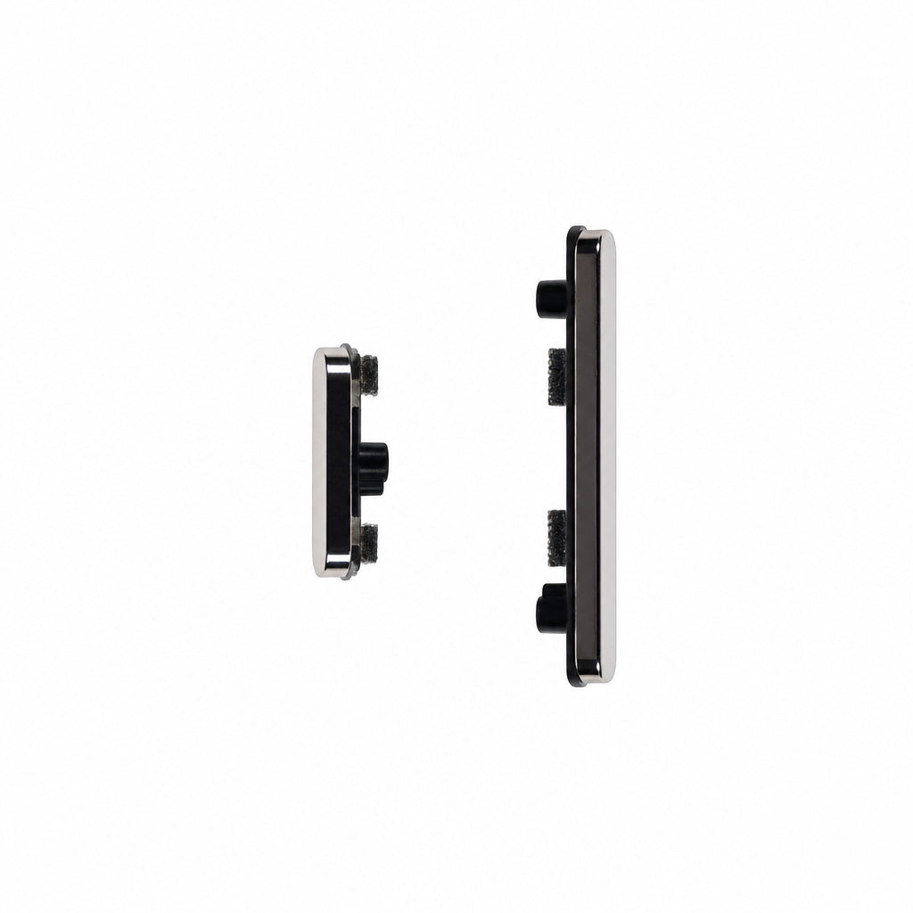 GOOG-PIX8PRO-SIDE-BTN-PORCELAIN - Physical Side Volume / Power Buttons For Google Pixel 8 Pro - Porcelain/White
