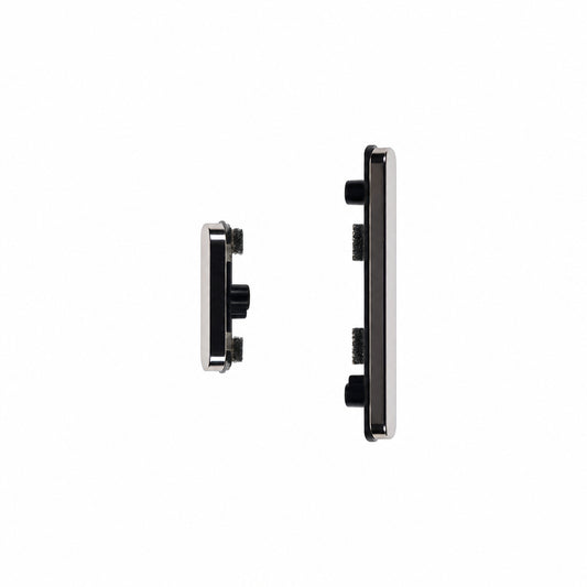 GOOG-PIX8PRO-SIDE-BTN-PORCELAIN - Physical Side Volume / Power Buttons For Google Pixel 8 Pro - Porcelain/White