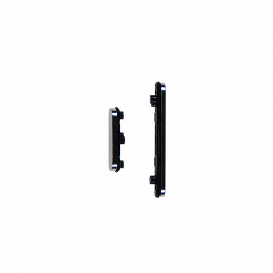 GOOG-PIX9PROXL-SIDE-BTN-PORCELAIN - Physical Side Volume / Power Buttons For Google Pixel 9 Pro XL - Porcelain/White