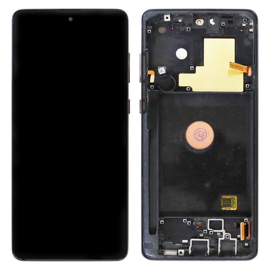 Samsung Galaxy Note 10 Lite (SM-N770F) OLED Display With Frame (Black)