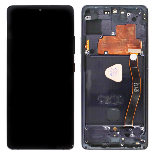 Samsung Galaxy S10 Lite (SM-G770F, SM-G770F/DS) OLED Display With Frame (Black)
