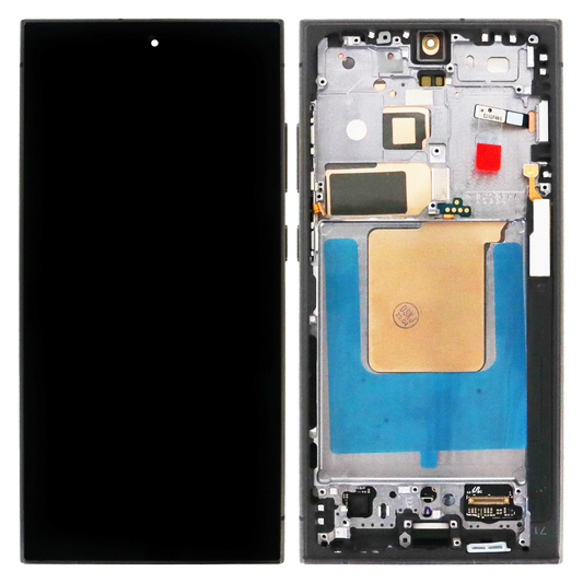 Samsung Galaxy S24 Ultra (SM-S928B, SM-S928B/DS) OLED Display (Refurbished) With Frame (Black)