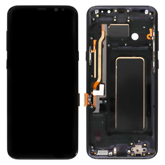 Samsung Galaxy S8 Plus (SM-G955F, SM-G955F/DS) OLED Display With Frame (Black)