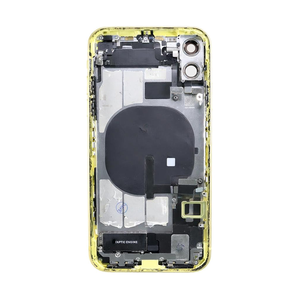 iPhone 11 Back Housing With Small Parts - Yellow (Genuine Pulled Grade A/B)