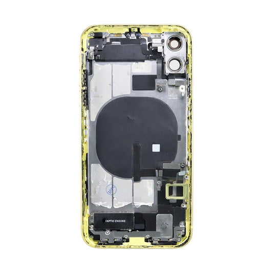 iPhone 11 Back Housing With Small Parts - Yellow (Genuine Pulled Grade A/B)